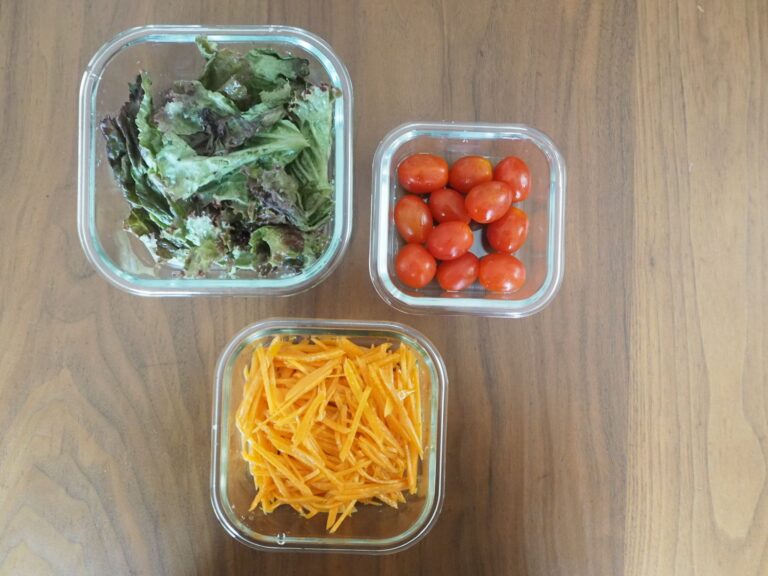 ダイソーの耐熱ガラス食器が作り置きに便利！