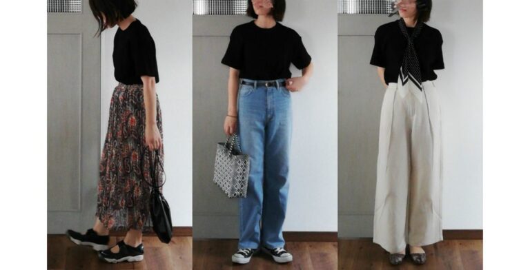 GUで爆売れ中の990円「ワッフルＴ」」でマンネリコーデ回避！大人の着回し教えます