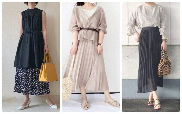40代のGUプリーツスカートコーデ|甘すぎない上品なプリーツスカートコーデを楽しもう!