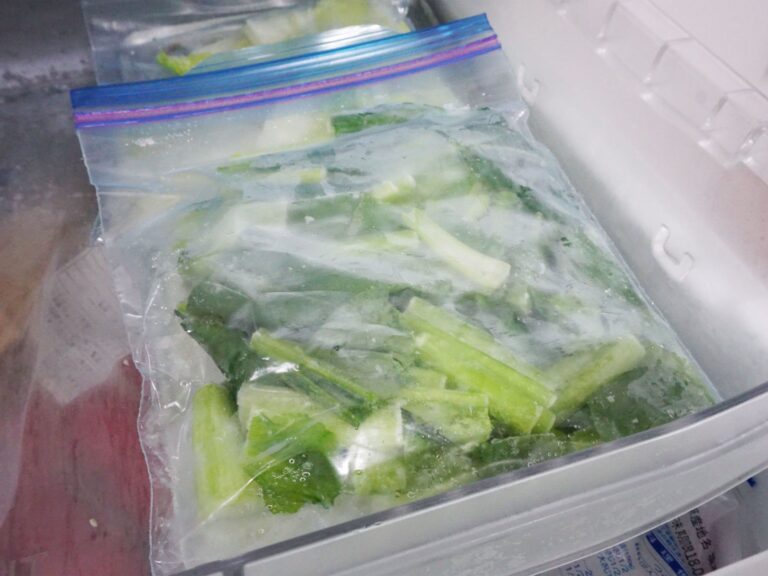 キャベツ、セロリ、ほうれん草…切るだけでＯＫ！野菜の冷凍保存法