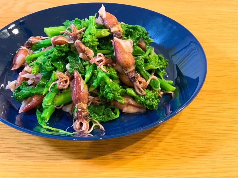 【プロ直伝】ほたるいかと菜の花の洋風アレンジで春のおもてなし