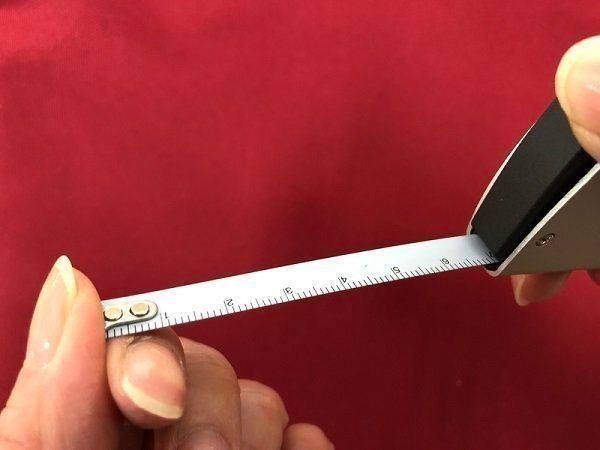無印良品の「書き込めるメジャー」のストッパー