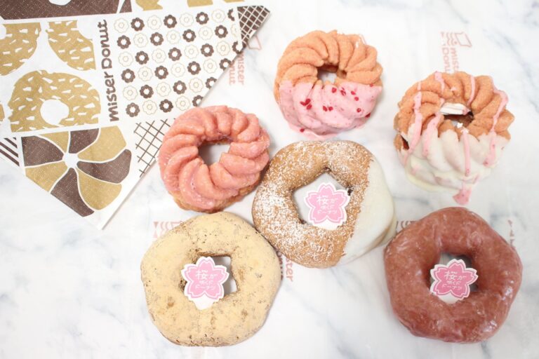【ミスド新作】もちっと食感がたまらぬ♪発売日に行列できる「桜ドーナツ」6種は食べる価値あり！