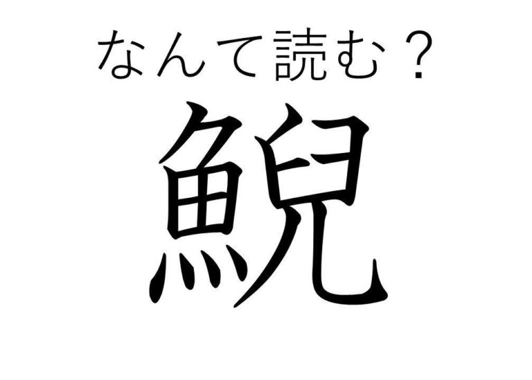 【知っていると自慢できる!?】難読漢字クイズ「鯢」はなんて読む？