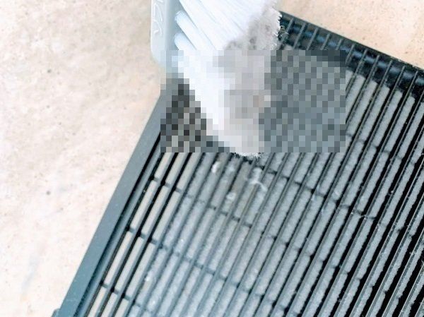 タイル目地ブラシフィルタ掃除