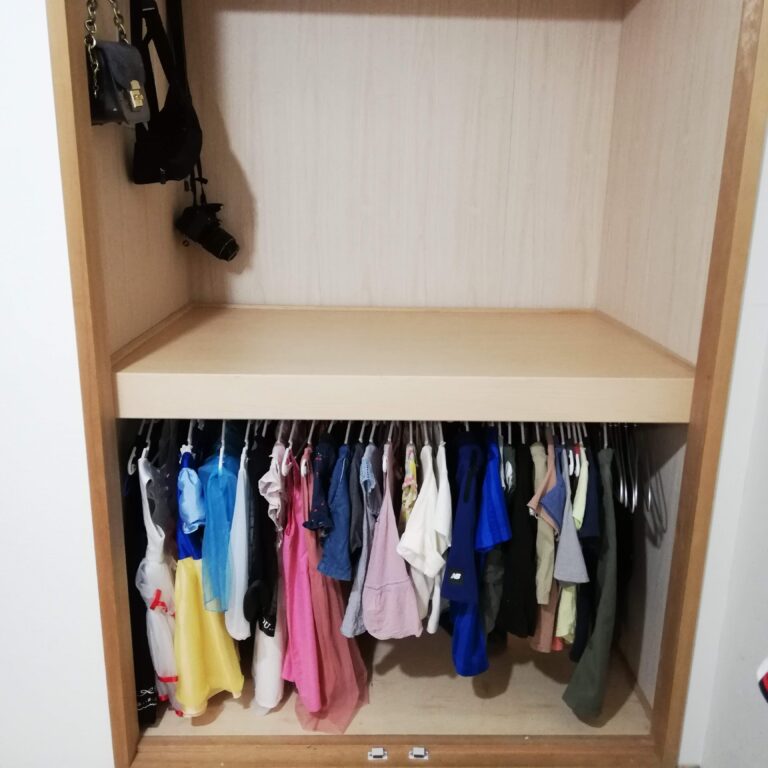 【家事ラク収納】○○で解決！衣装ケースを使わない我が家の子供服収納