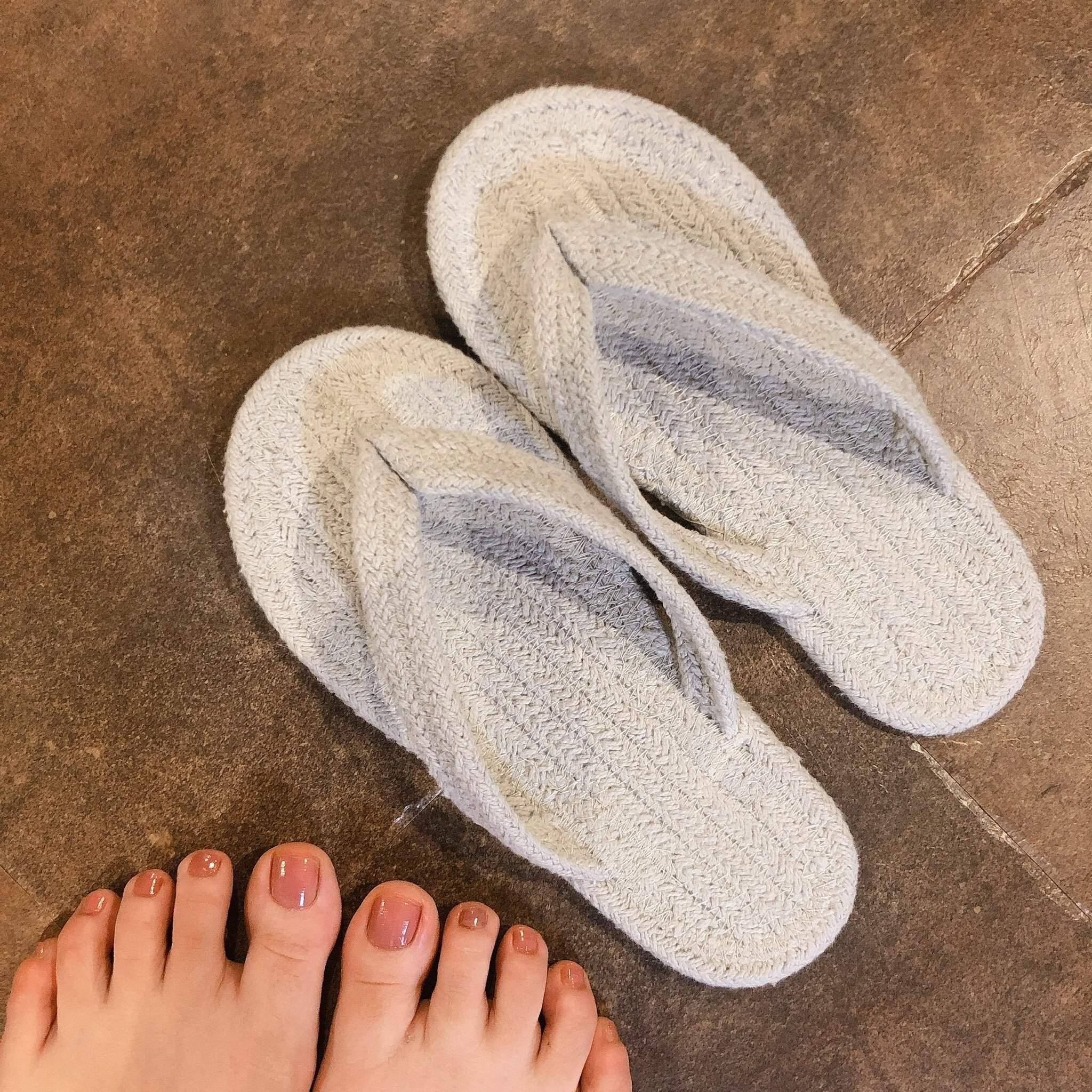 【無印良品】インド綿ルームサンダル・鼻緒