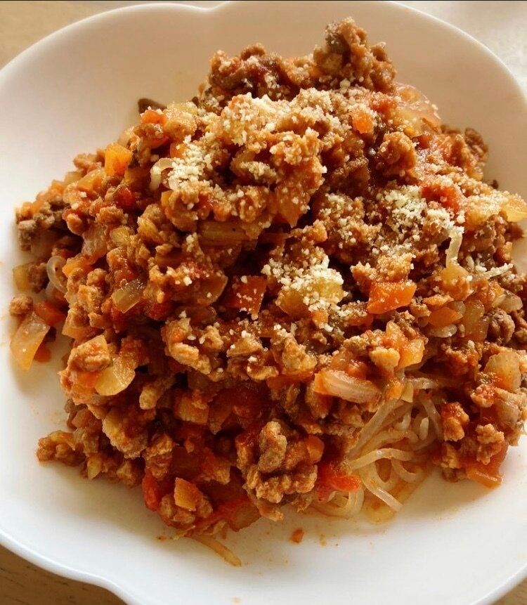 【糖質が気になる方に】大豆としらたきで作るミートソースパスタ！