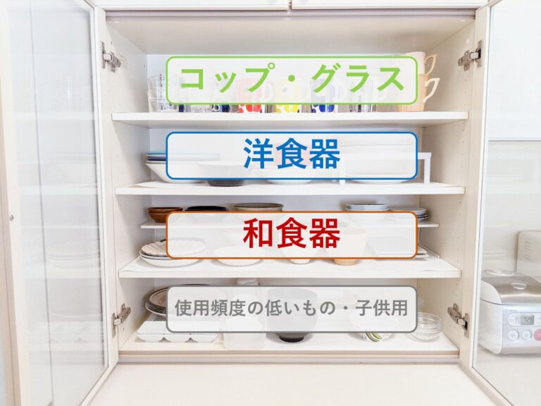 並び替えるだけ！食器は3つの○○でまとめるとスッキリ見える！