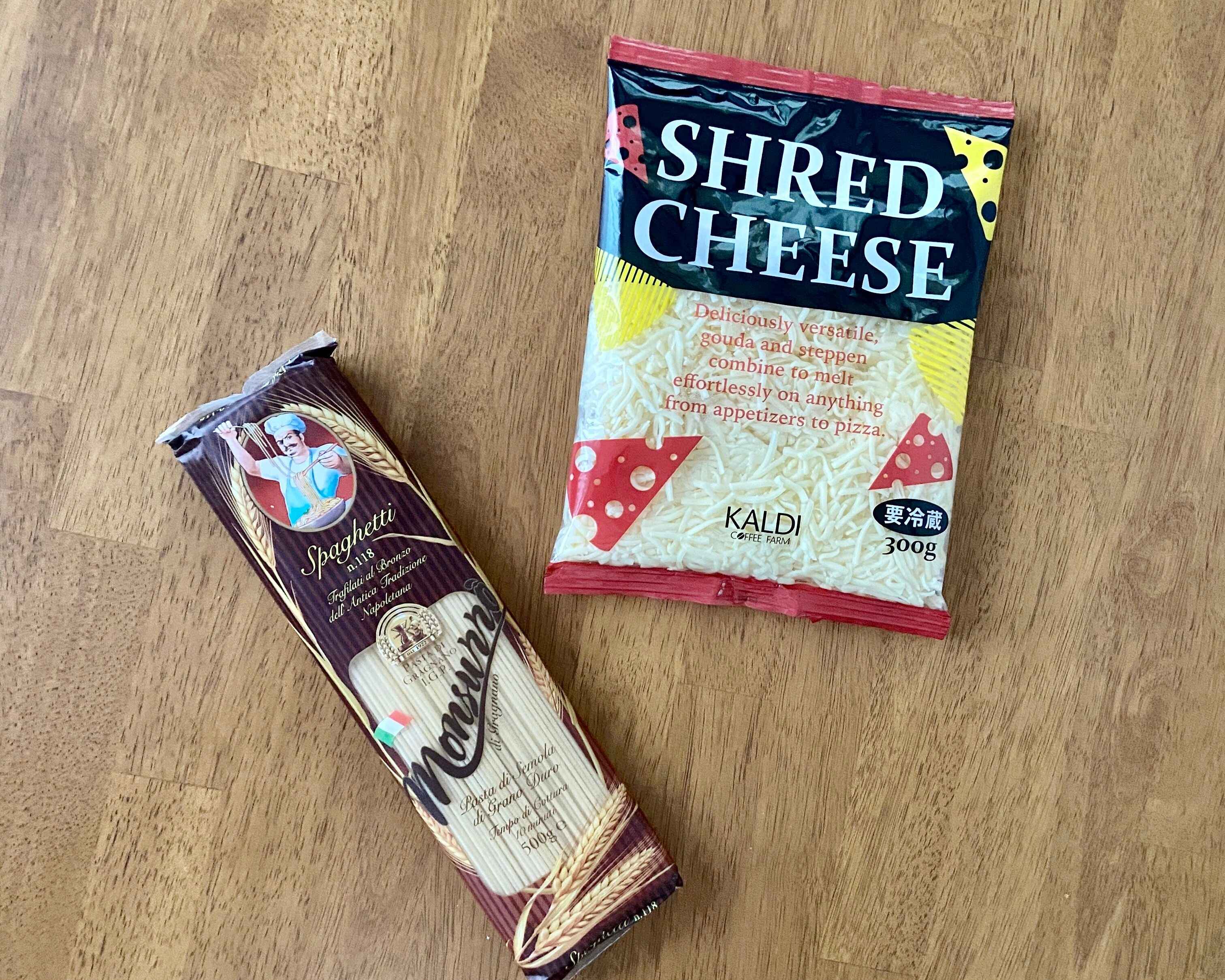 Cheese and pasta are also on sale