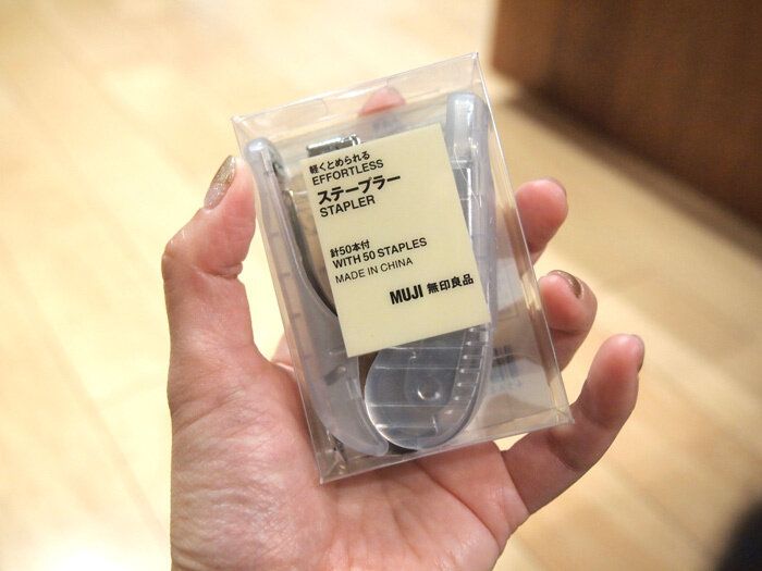 ここ1年で買った無印良品の中でもとくにおすすめ！「軽くとめられるステープラー」
