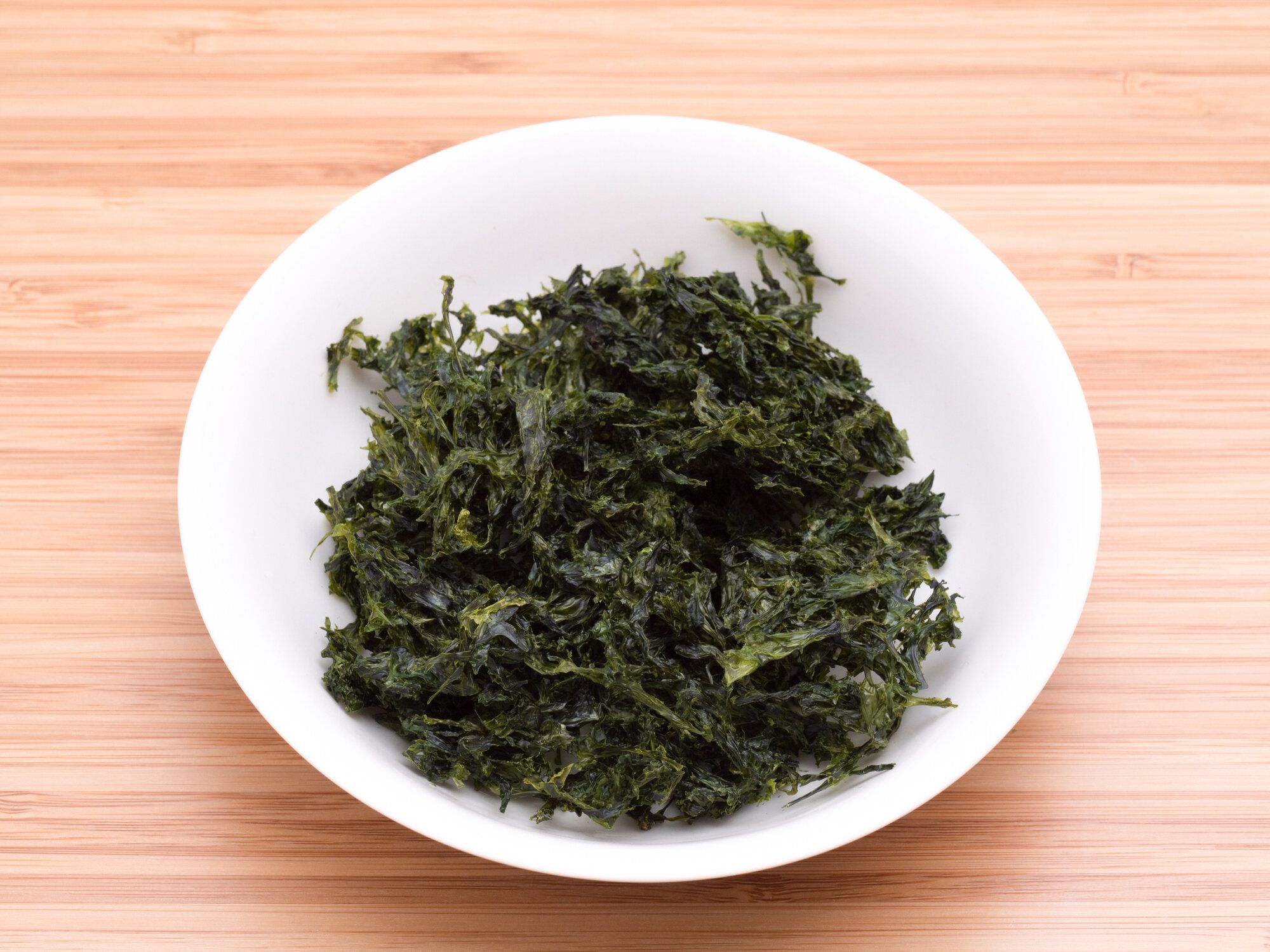 乾燥した緑の海藻