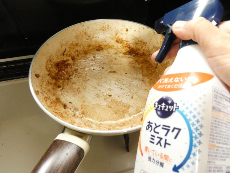 忙しい主婦にオススメ！スプレーして放置するだけでピカピカ！食器洗いがラクになる洗剤