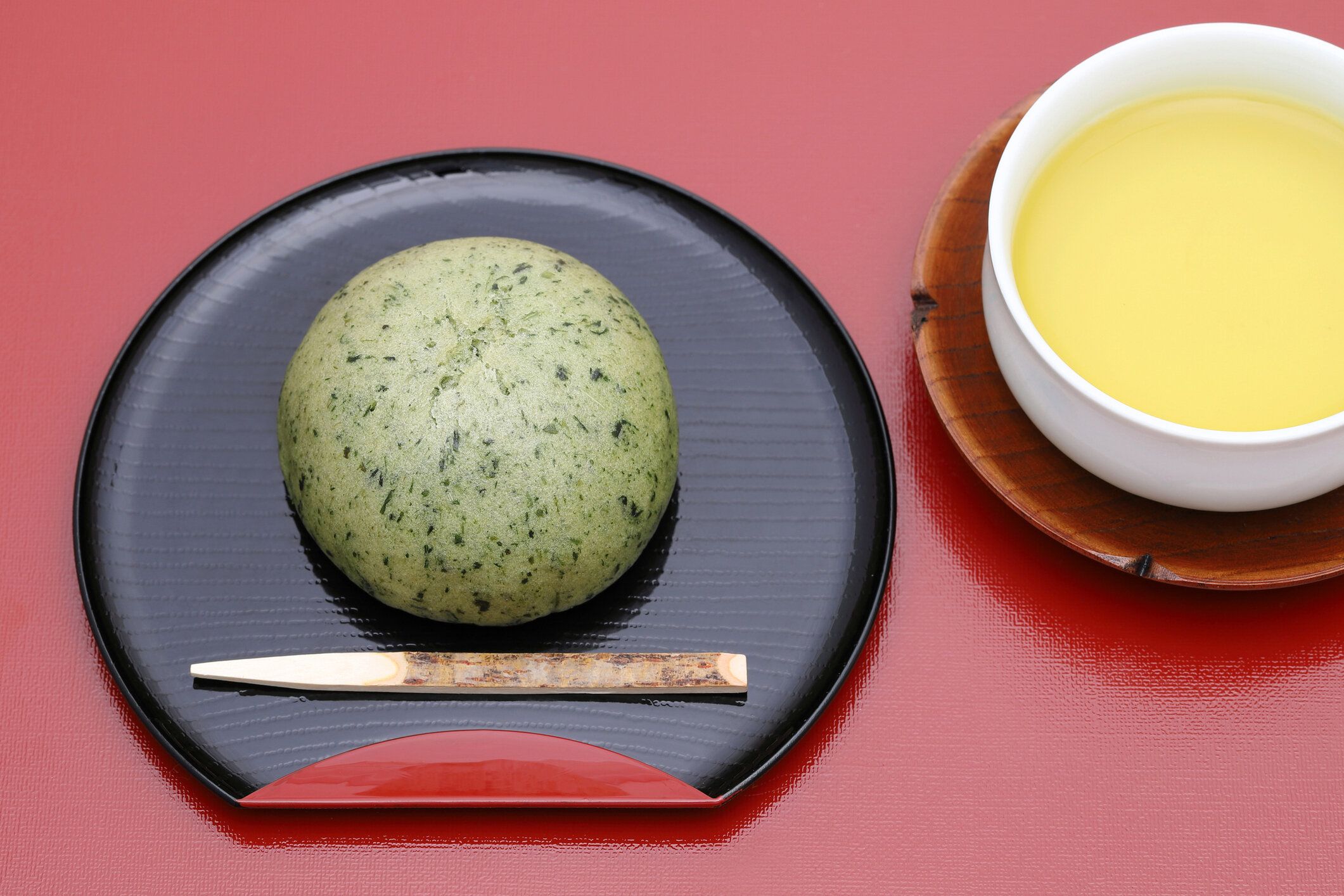 日本の草のんじゅうデザート