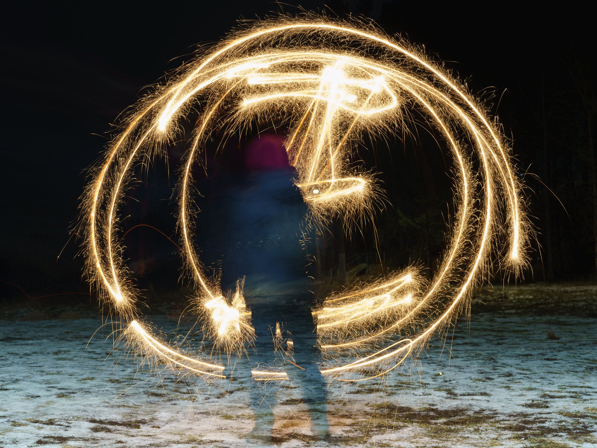 燃えるような描画