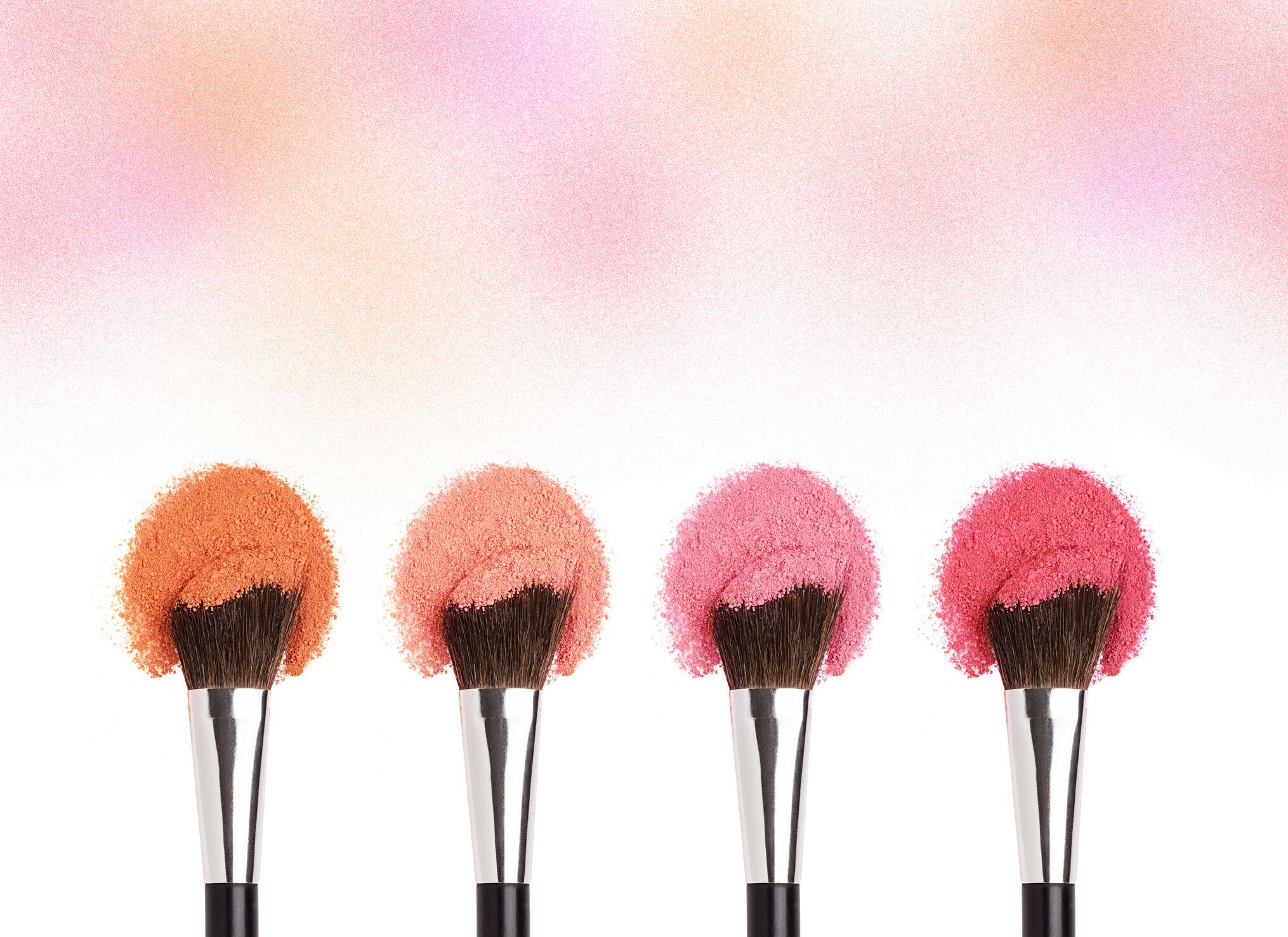 メイクアップブラシ、顔、目のシャドウ/パウダーピンクの頬