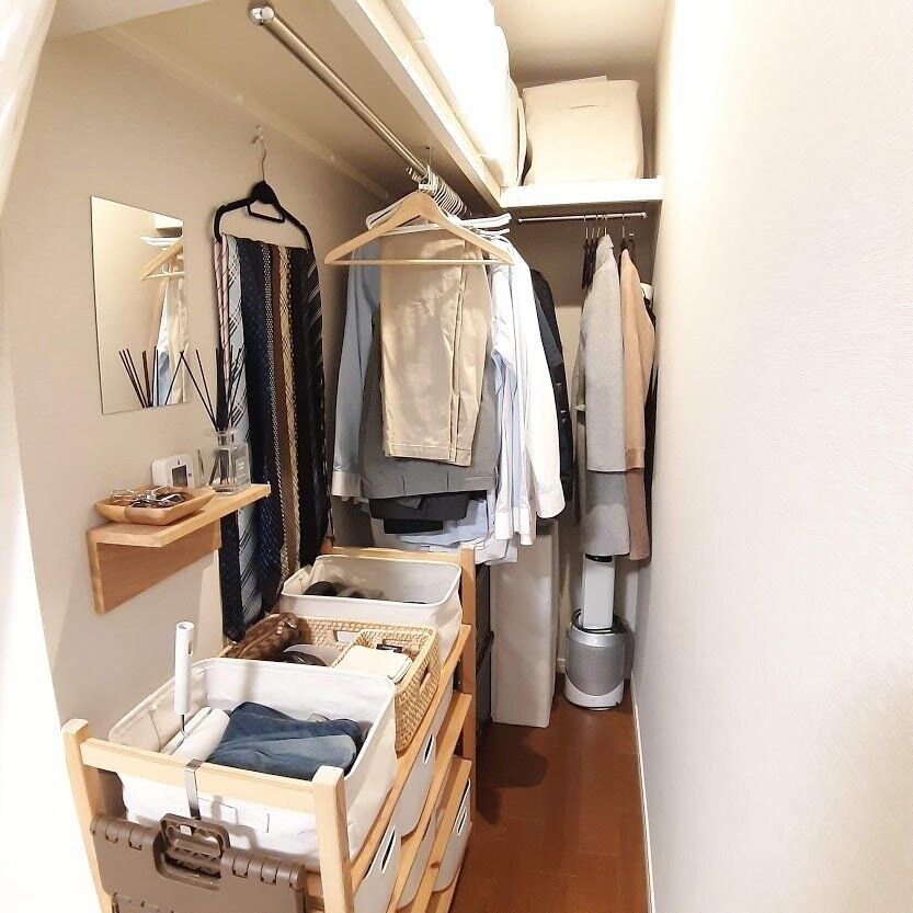 夫が戻しやすい一目で見て分かる簡単な収納に