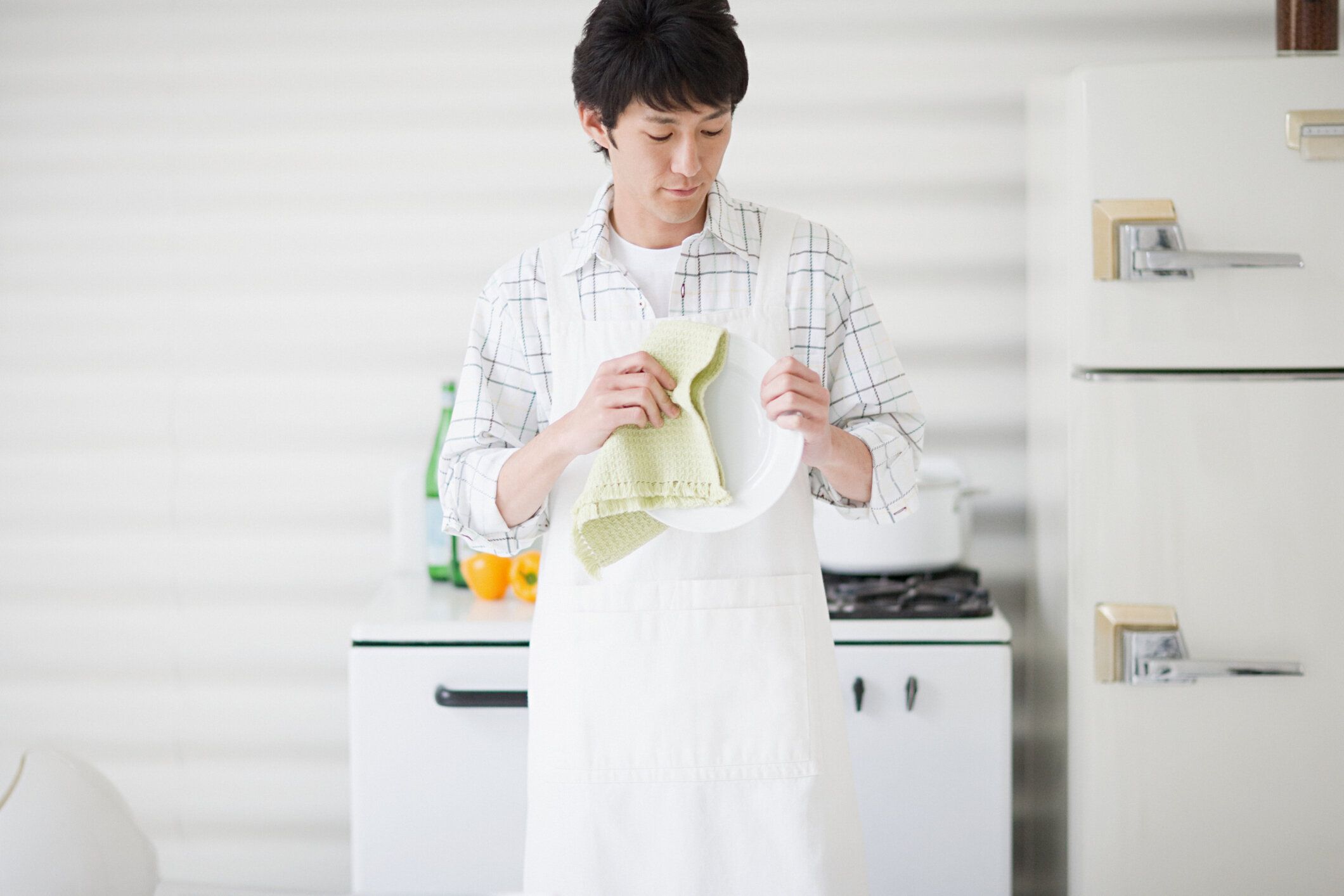 男性のドライプレート