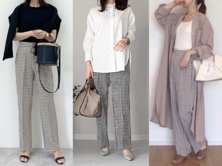 【GU】もう買った？大人気「ギンガムチェックストレートパンツ」を使った大人ギンガムチェックコーデ6選