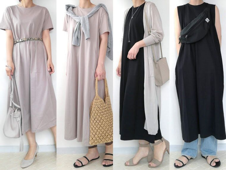 【GU】1490円ワンピースは40代にもおすすめ！いまから夏までOKなオンオフ着回し術