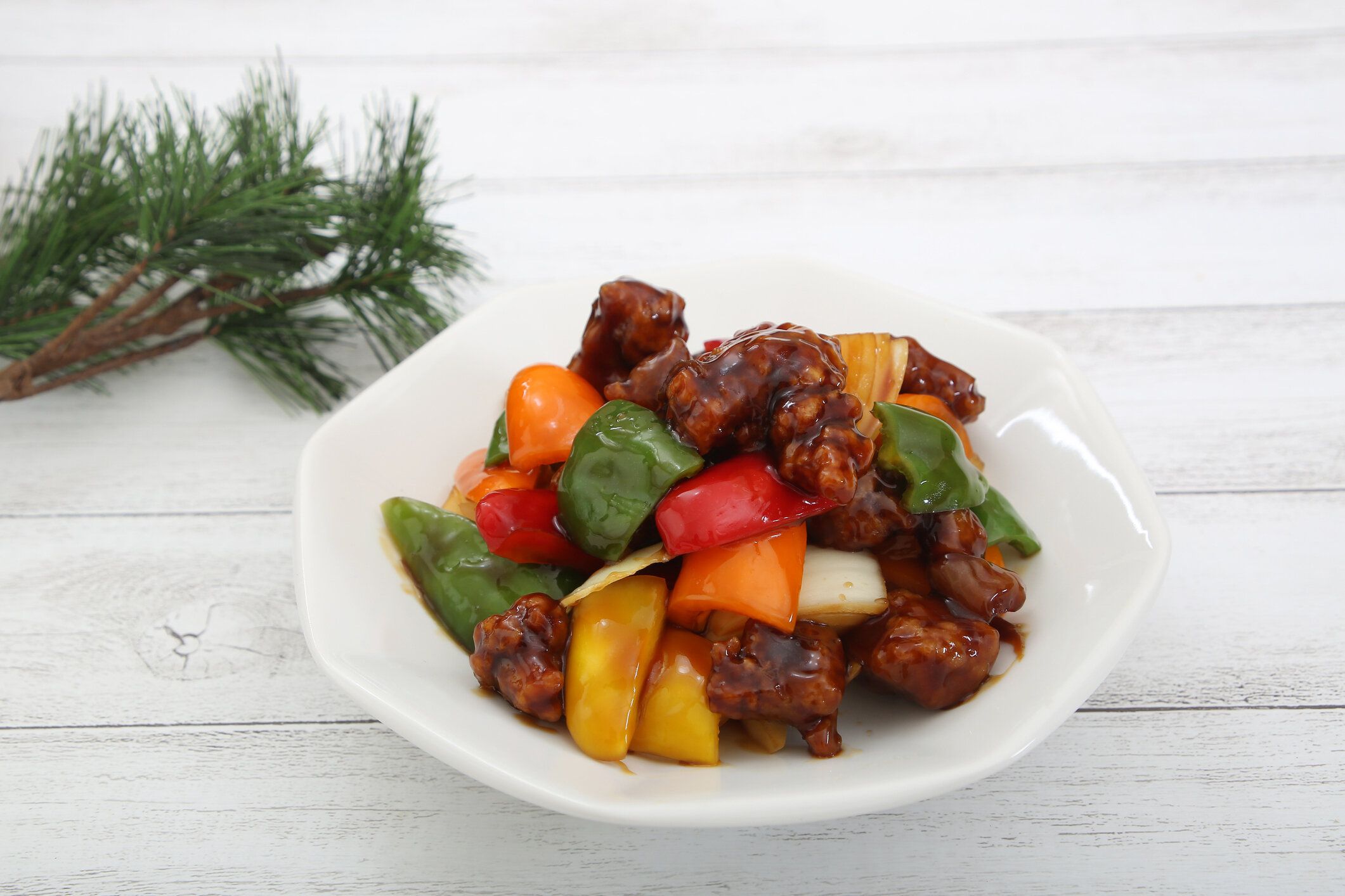 中華料理の甘酸っぱい豚肉