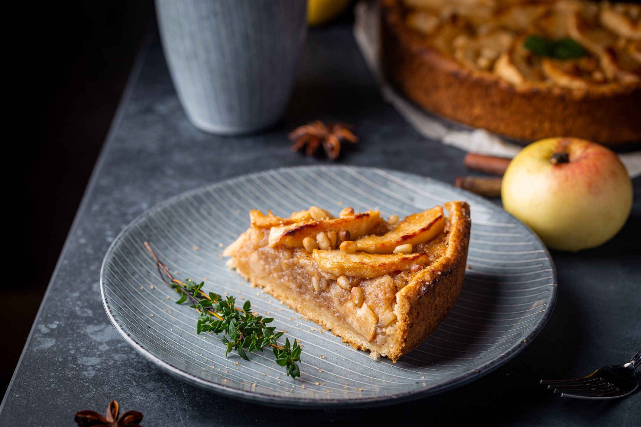 アップルパイのスライス