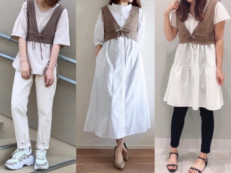 【GU】今買うべきアイテムはコレ！990円で買える「2WAYレースアップビスチェQ」の正解コーデ5選