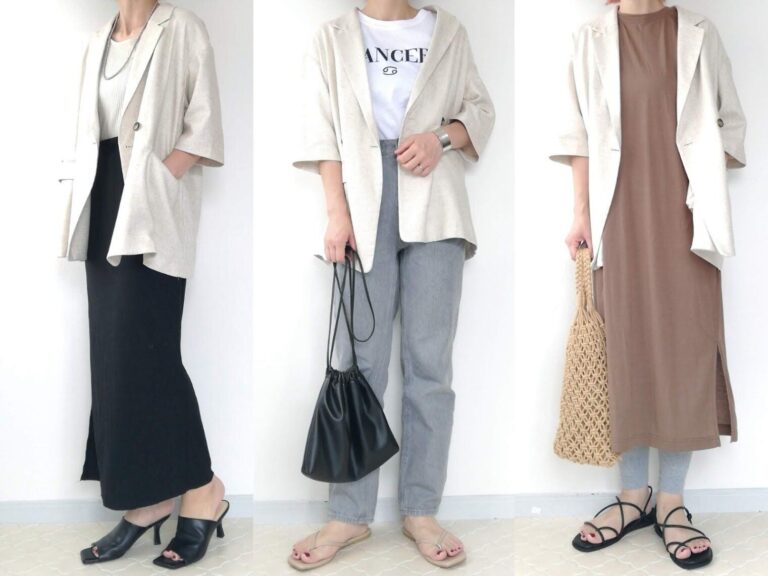 今年は「半袖ジャケット」がキテる！40代におすすめGU半袖ジャケットのOK＆NGコーデ