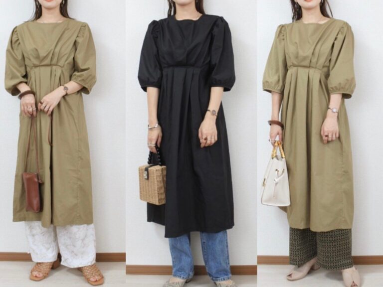 【しまむら】これさえ持っていれば最強！前タックワンピース着回しコーデ5選
