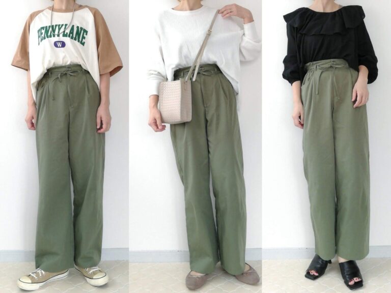 【GU】40代が似合う「カーキパンツ」でつくる晩夏・初秋の大人カジュアル3選・OK＆NGコーデで解説
