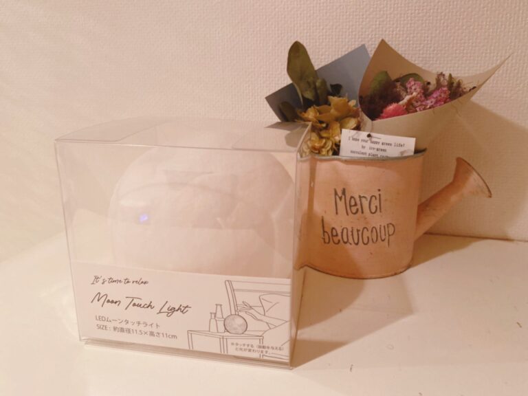 3COINSで発見！秋の夜長にピッタリ！お月様のような『LEDムーンタッチライト』