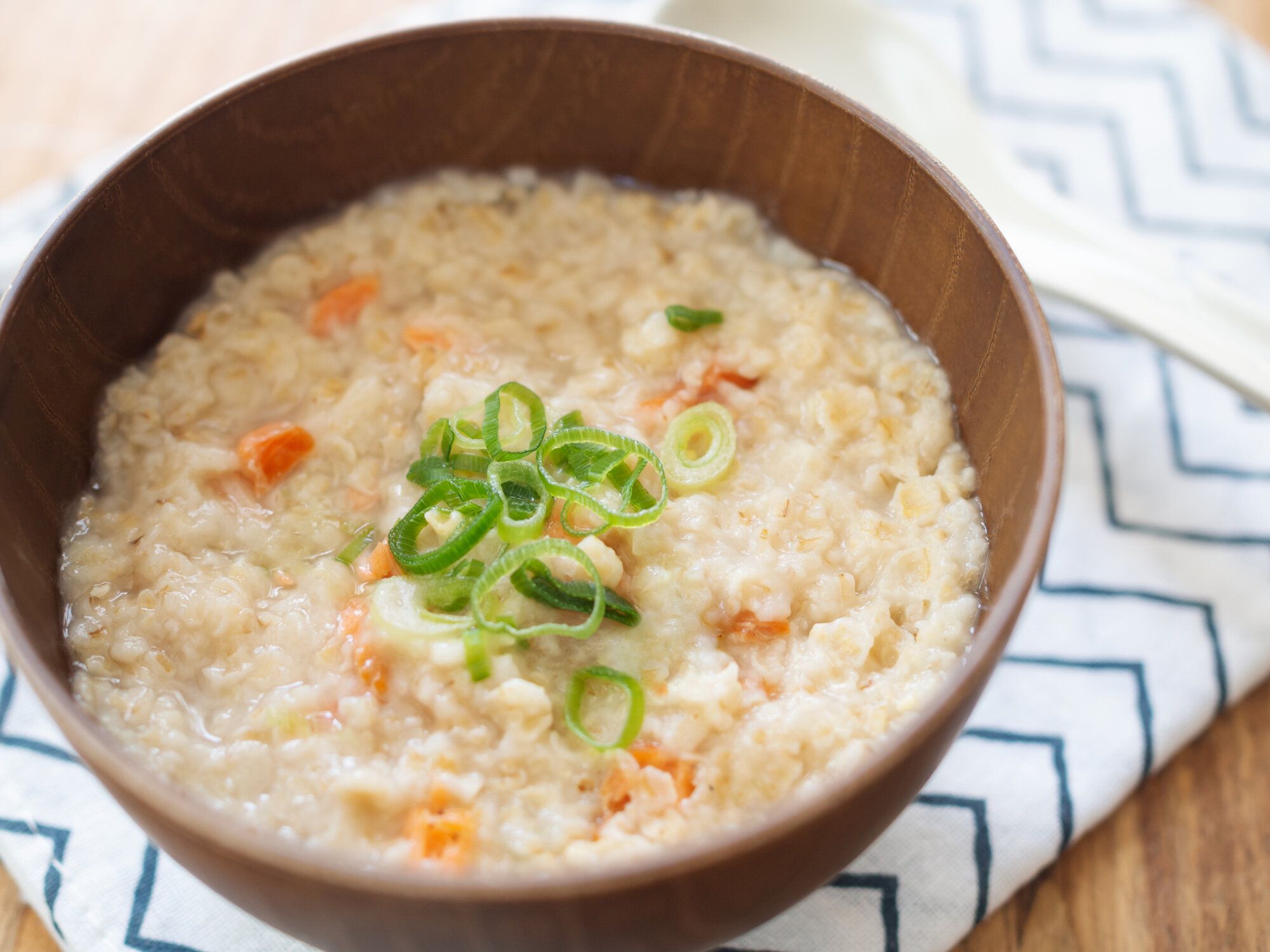 日本サーモンオートミールおかゆ