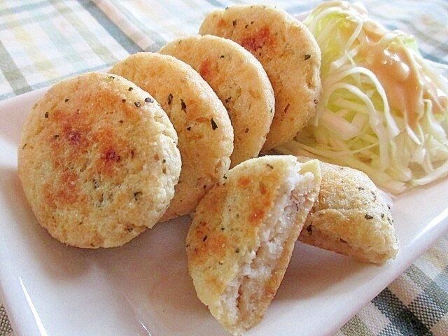 バジルとチーズのヘルシーおから豆腐コロッケ♪
