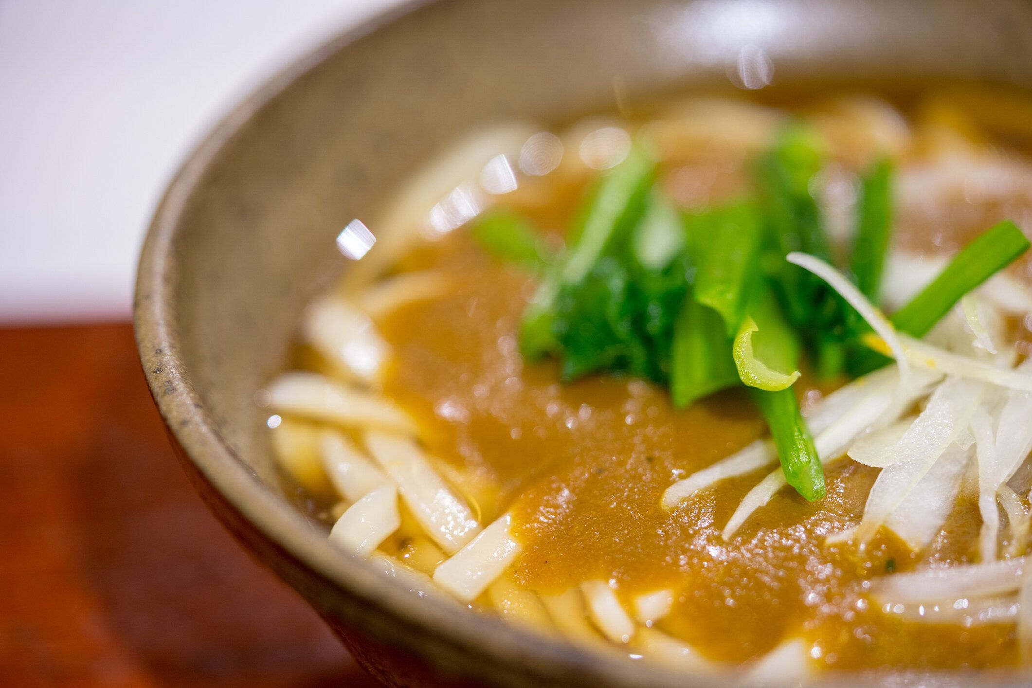 カレーうどん、日本料理の背景のクローズ アップ。