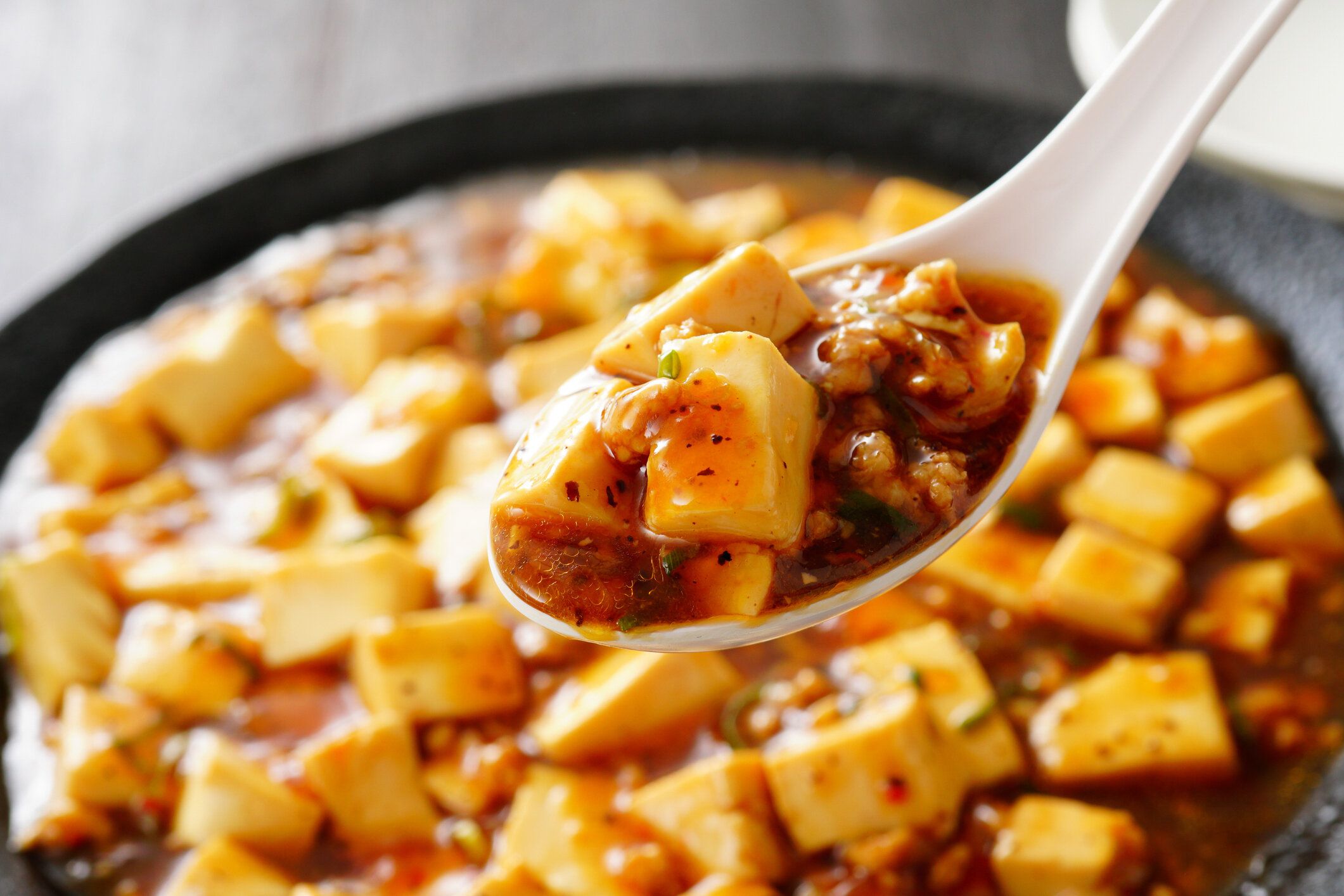 おいしいまぽ豆腐。中華料理だ