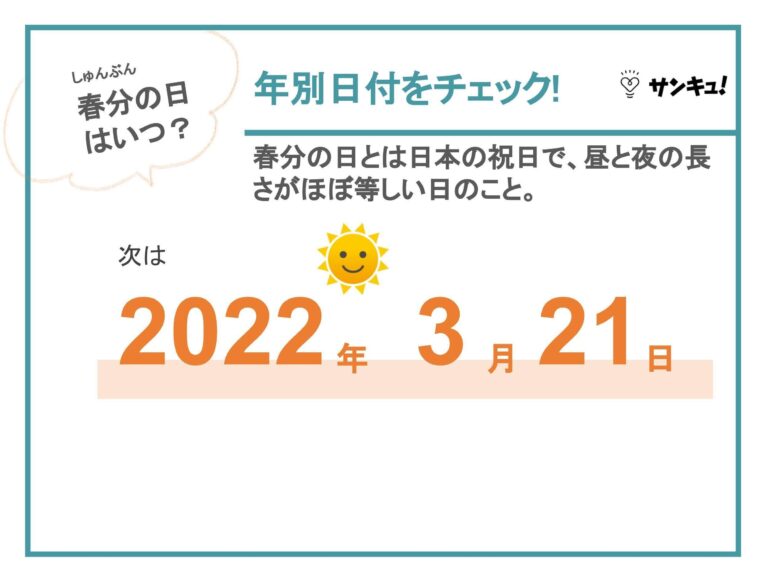 春分の日とは？2022年はいつ？決め方は？旬の食べ物・慣習まで解説