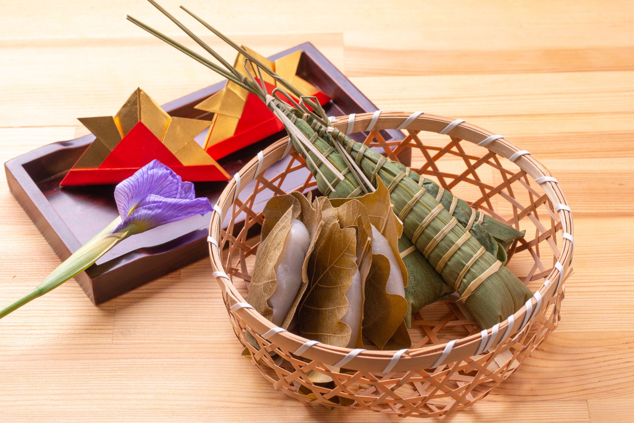 チナキと柏のもち