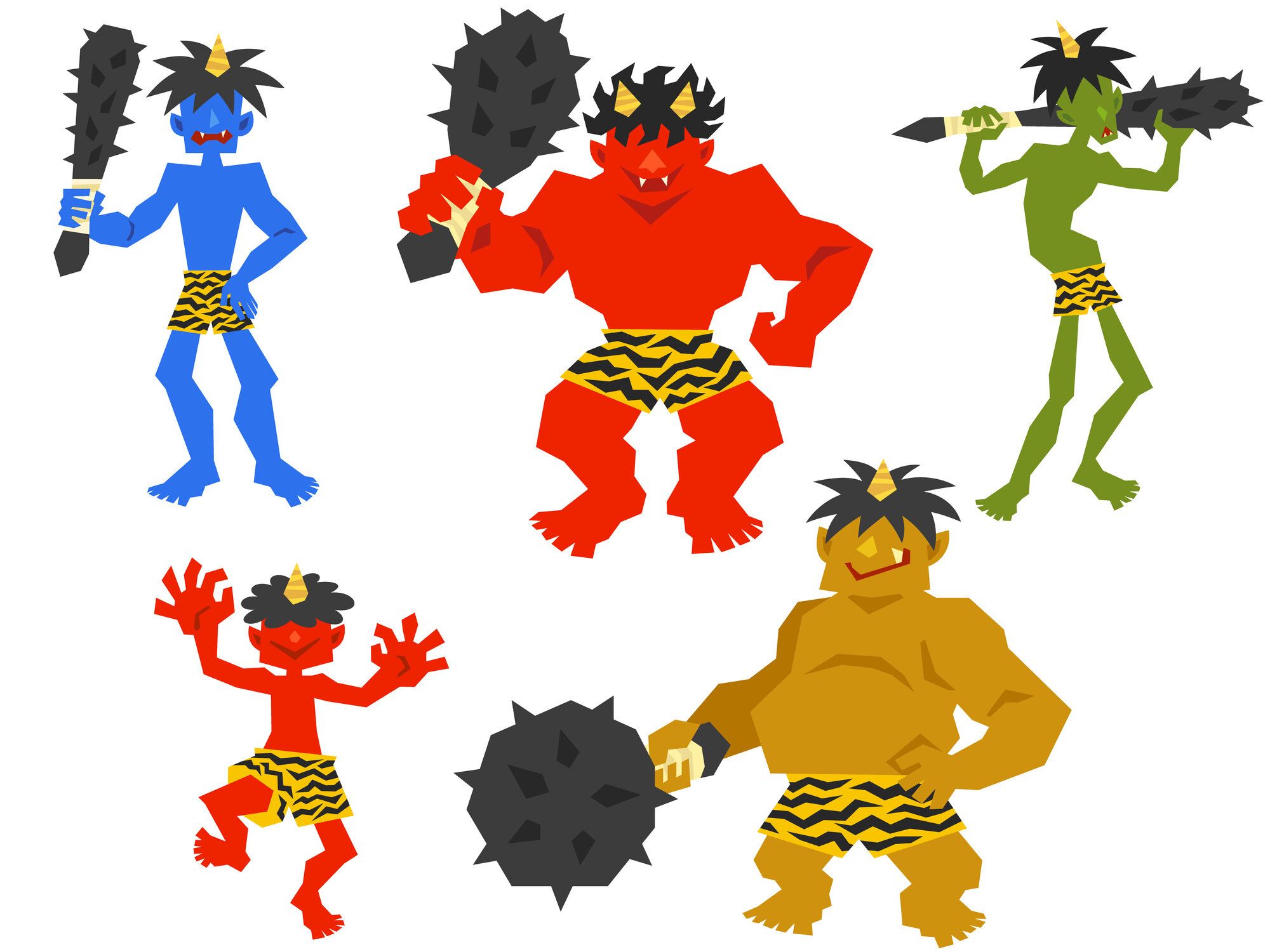 鬼のイラストセット