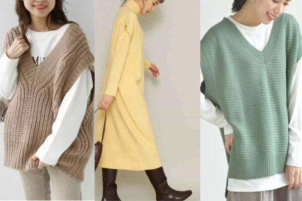 ニットベストのおすすめコーデ！1年中着回せるオンオフ便利な8選