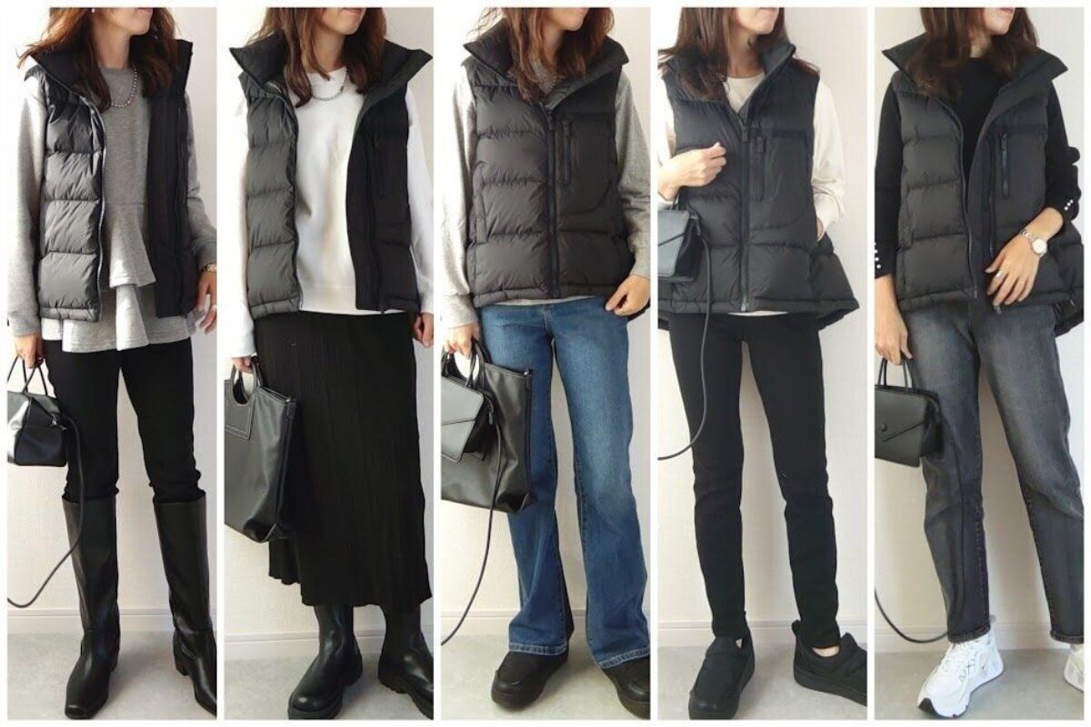 ⭐️ユニクロ➕J ジルサンダーコラボダウンベスト黒、未着用極美品⭐️ UNIQLO＋J】SNSで超話題‼ジルサンダーコラボのおしゃれな人は持って