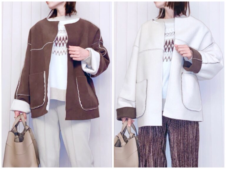 【しまむら】ゆるシルエットが最強に可愛い！ボアリバーシブルジャケット