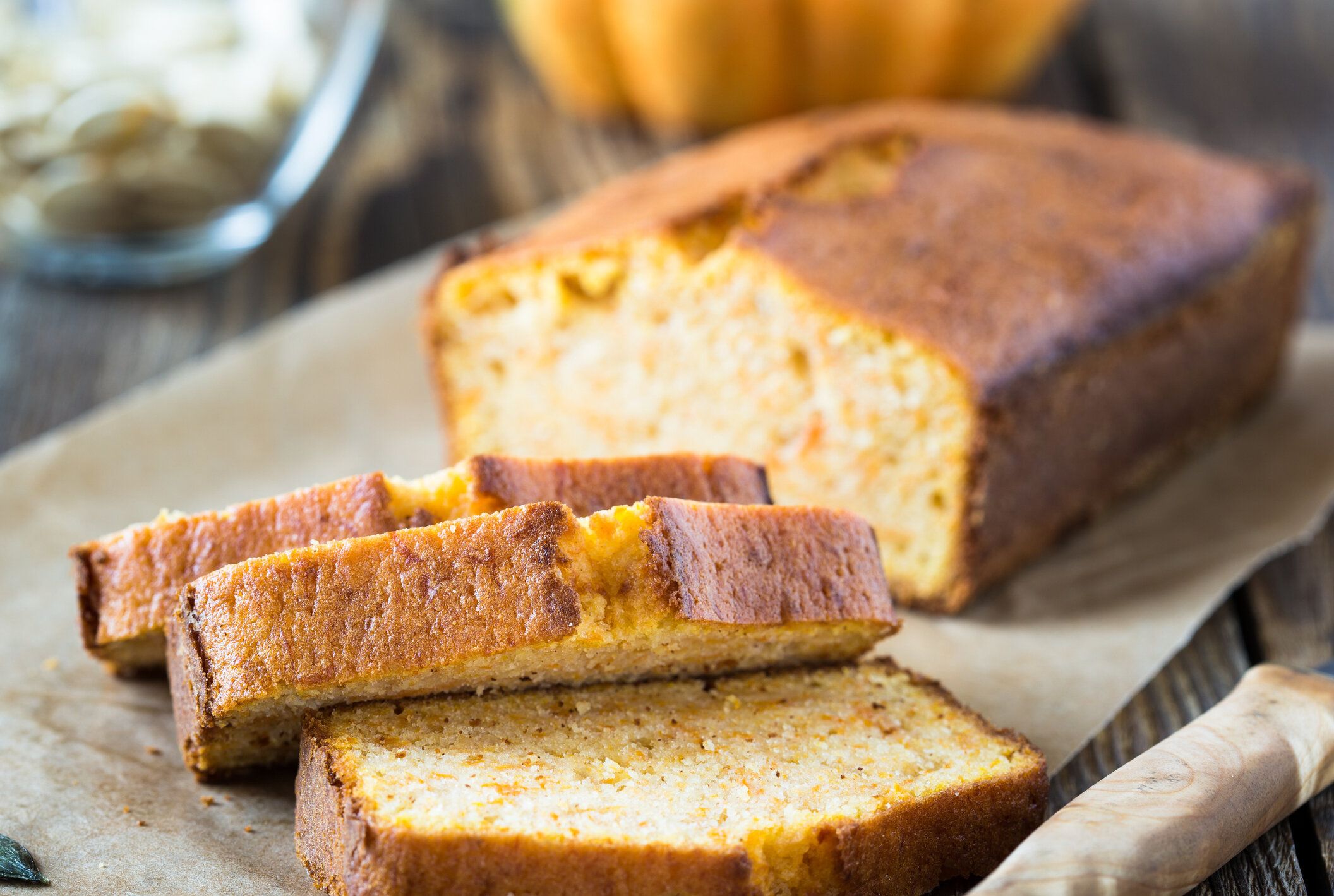 斤のパンで焼いた自家製のパウンド ケーキ