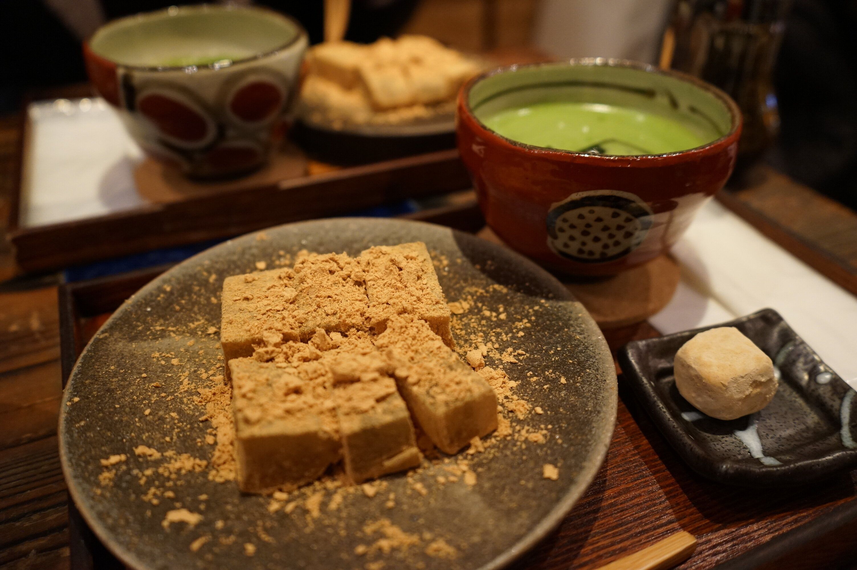 わらびみち和菓子とマッチティー