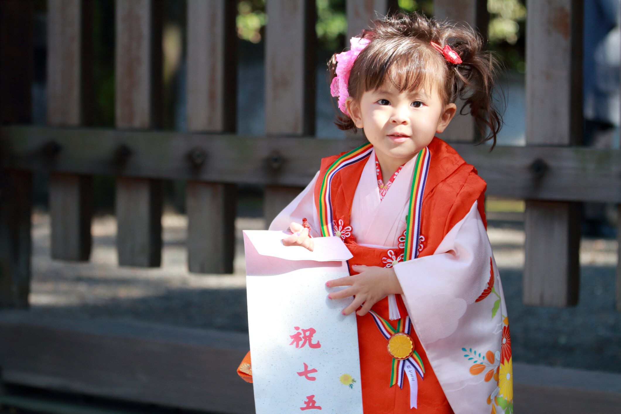 7-5-3 祭 (3 歳) の日本人の女の子
