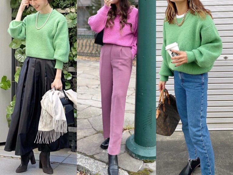 【GU】おしゃれな人は持っている！「ヘアリーカラーセーター」人気カラーの着こなしお手本コーディネート6選