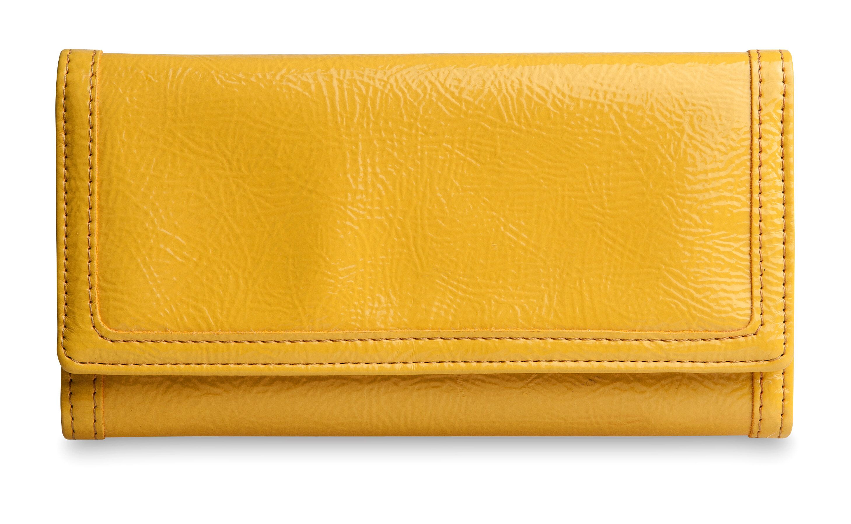 黄色のハンドバッグ