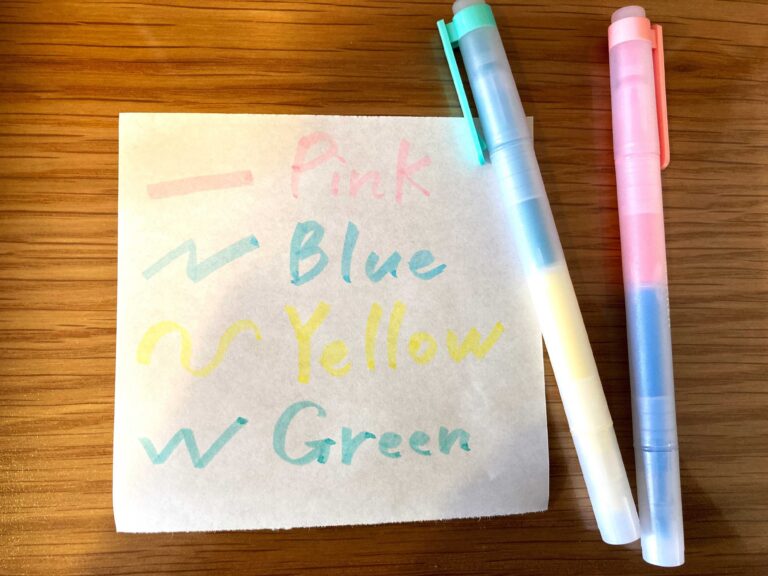 【セリア】2本で4色！ツインパステルカラーマーカーが便利！