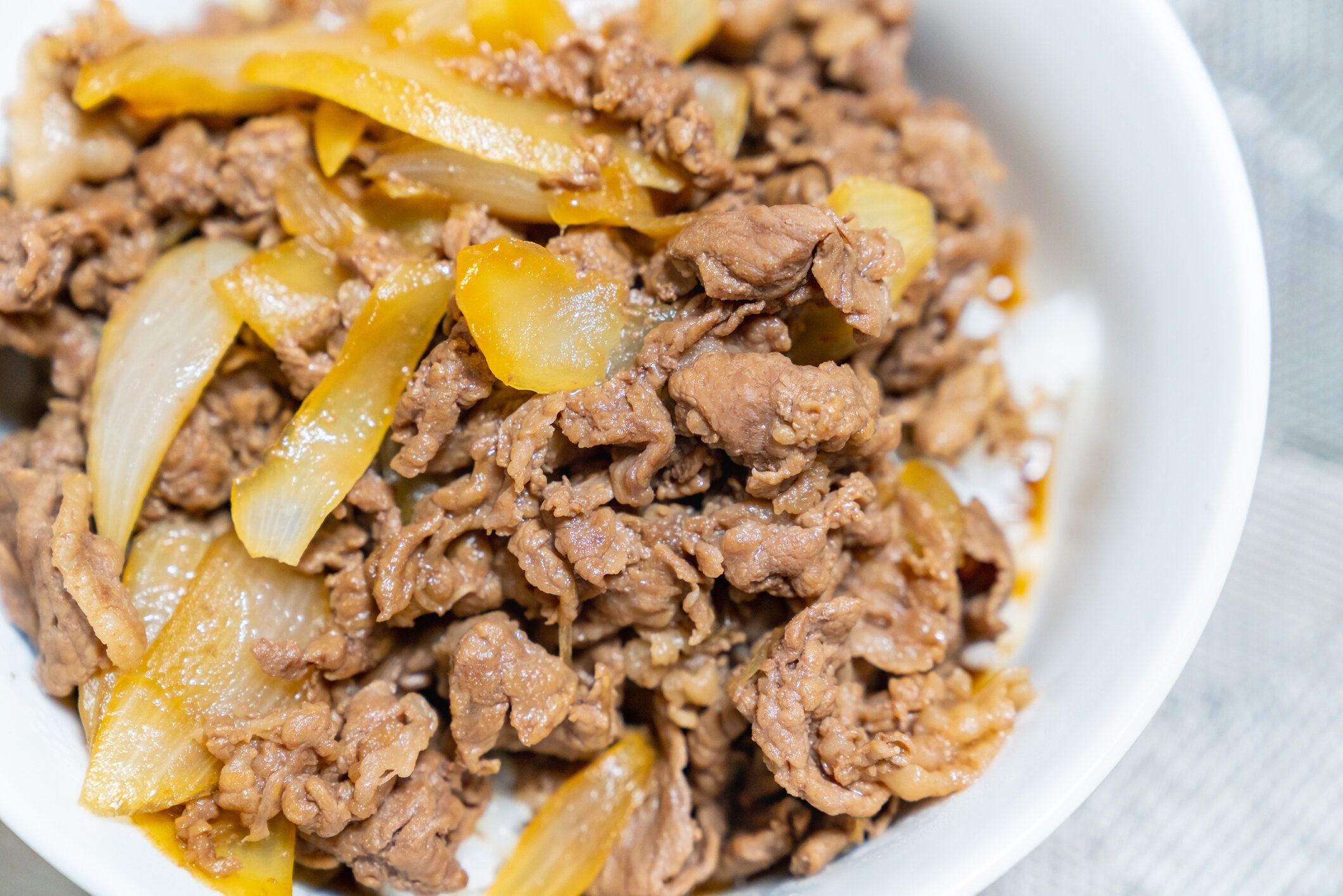 美味しい手作り牛丼の写真