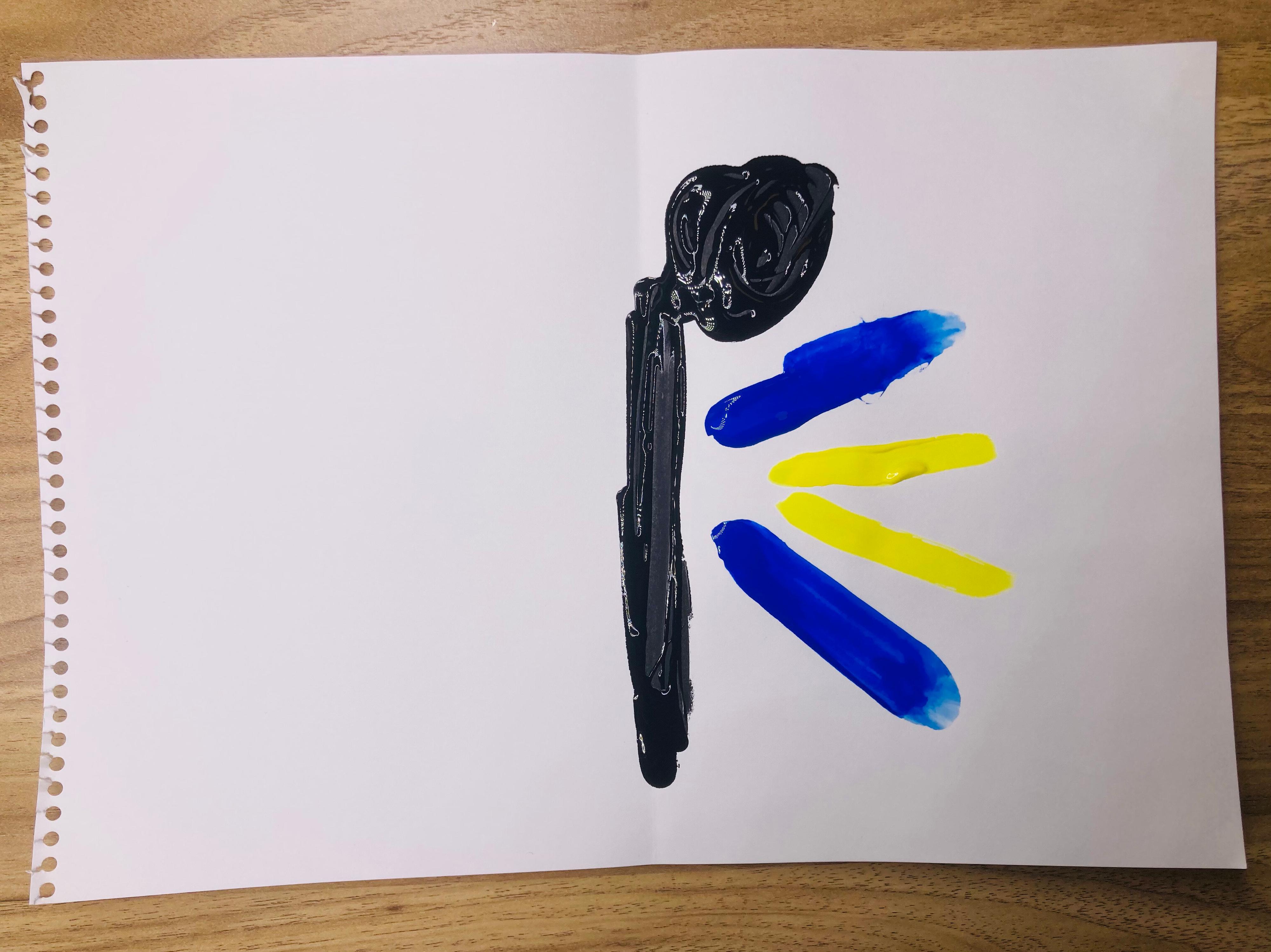 デカルコマニー　とんぼ　やりかた