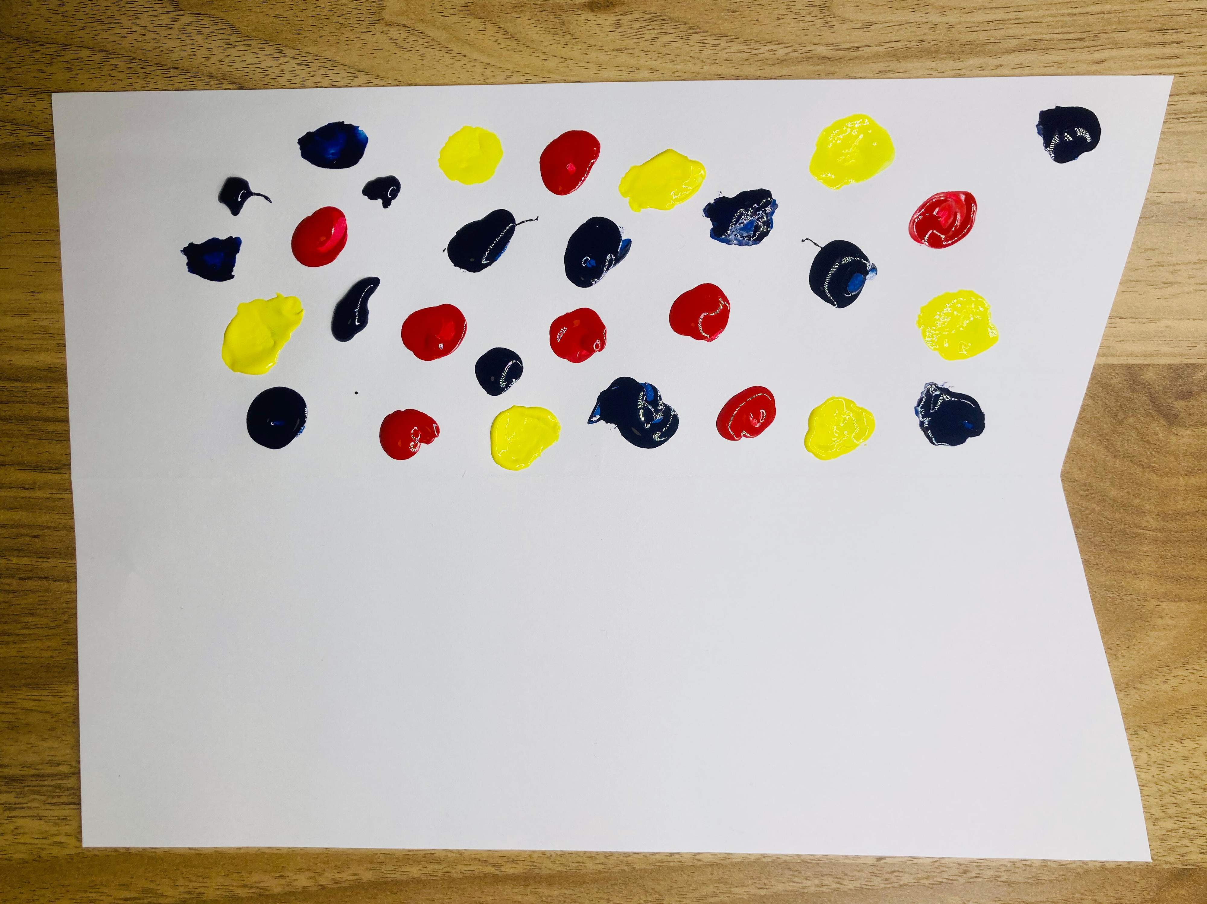 デカルコマニー　こいのぼり　やりかた2